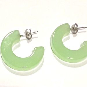 Acetate Hoop 1” earrings